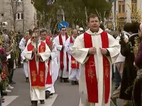 procesiune, catolici, Florii, Bucuresti