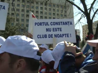 Protest al sindicatelor portuare
