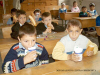 elevi care consuma corn si lapte
