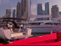 Targul de iahturi din Dubai. Cum arata ambarcatiunea de 20 de mili. de euro cu cinematograf la interior si piscina exterioara