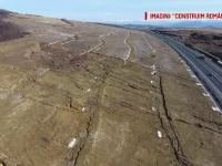 Autostrada Sibiu-Orastie, alunecari de teren