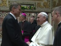 Klaus Iohannis si Papa Francisc