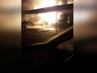 Vulcanizare din Galați, distrusă de un incendiu. Paznicul a suferit arsuri încercând să salveze obiecte
