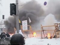 Violențe în Kiev. Poliția a intervenit în forță pentru a îndepărta un grup de protestatari