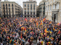 miting, protest, barcelona,