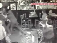 Un bărbat cu un copil în braţe, bătut cu sălbăticie într-un bar din SUA