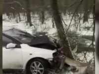 Cinci accidente în Dâmbovița din cauza ninsorii și a poleiului