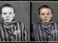 Czesława Kwoka, poza restaurata, Auschwitz-Birkenau