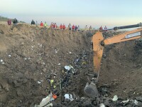Un crater uriaș s-a format la locul prăbușirii avionului companiei Ethiopia Airlines