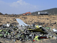 resturile prabusirii avionului Ethiopian Airlines