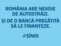 A doua cea mai mare bancă din România se alătură protestului ”România vrea autostrăzi”
