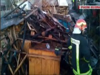 Peste 100 de animale au murit într-un incendiu izbucnit în Prejmer