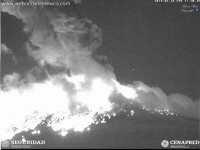 Vulcanul Popocatepetl din Mexic, una dintre cele mai mari eruptii din ultimii ani