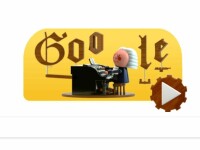 Doodle Google interactiv, la 334 de la nașterea lui Bach