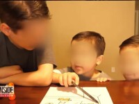 Copii, vedete pe Youtube, atacati cu spray cu piper de mama adoptiva