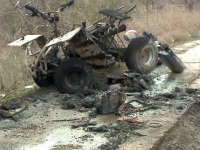 Şoferul unui ATV s-a ales cu arsuri grave după ce vehiculul pe care îl conducea a luat foc în mers
