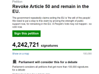 Petitie impotriva Brexitului