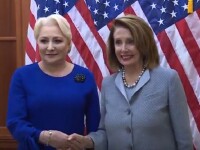 Viorica Dăncilă s-a întâlnit cu Nancy Pelosi
