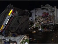 Impact devastator între două TIR-uri în Buzău. Unul dintre șoferi nu a putut fi salvat