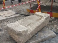Un fragment dintr-un templu vechi de 2.000 de ani, descoperit întâmplător în Cluj