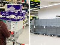 Coronavirus: Australienii își fac stocuri de hârtie igienică. O rolă, vândută cu 1.000 de dolari