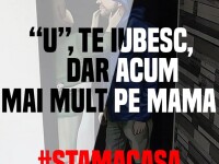 Şepcile roşii, fanii lui ”U” Cluj, au inversat celebrul slogan ”Mamă, te iubesc, dar nu ca pe U”
