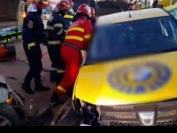 Un taximetrist băut a făcut accident la Iași. Ce regulă a încălcat