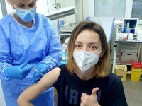 Spadasina Ana-Maria Popescu s-a vaccinat împotriva Covid-19: 
