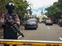Atac sinucigaș cu bombă în apropierea unei catedrale din Indonezia. Mai mulți răniți