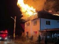 Incendii puternice în Iași și Suceava. O bătrână a murit, iar o pensiune s-a făcut scrum