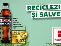 (P) Kaufland - ofertă PEPSI MAX 0,5l aproape gratis celor care aduc ambalaje din sticlă, plastic și aluminiu