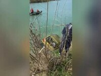 Bărbat de 63 de ani, găsit mort în mașină, în apele Jiului. Cel mai probabil s-a sinucis