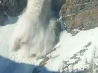 Avalanșă surprinsă în Munții Bucegi, pe Jepii Mici. Avertismentul lansat de salvamontiști