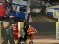 Accident feroviar în Gara Galați. O femeie conductor a murit, trei persoane sunt rănite după ce o locomotivă a lovit un tren