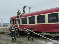 Incendiu la un tren care circula pe ruta Iaşi-Hârlău. Aproximativ 20 de persoane au ieşit singure