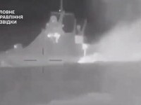 Serviciile speciale ucrainene ar fi lovit cu drone maritime o navă rusă de 65 de milioane de dolari în apropierea Crimeei