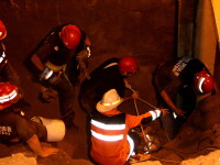 Santierul Pasajului Baneasa: trei muncitori prinsi sub pamant!