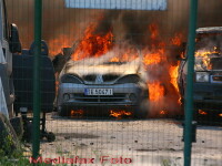 Incendiu service auto Buzau