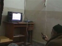 In mintea teroristului. Imagini cu bin Laden filmandu-se. VIDEO