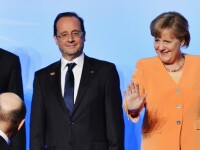 Angela Merkel, Traian Basescu, Francois Hollande