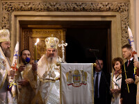 Patriarhul Daniel la Slujba de Inviere de la Patriarhie
