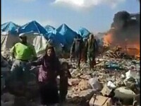 Cel putin 28 de morti, in bombardamente asupra unei tabere de refugiati din nordul Siriei. Casa Alba: Nu exista nicio scuza