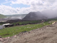 incendiu la groapa de gunoi din Cluj