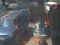 Incediu la o benzinarie din Kazakhstan dupa ce un barbat a verificat canistra cu o bricheta