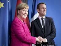 Prima vizita oficiala a lui Macron in Berlin