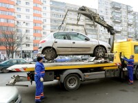 Actiune de ridicare a masinilor parcate in locuri nepermise