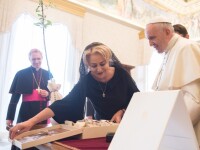 Viorica Dancila si Papa Francisc