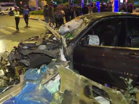 Un tânăr de 25 de ani a izbit violent o mașină de gunoi, după ce nu i-a acordat prioritate