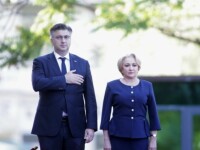 Premierul Croaţiei, primit cu onoruri militare la Palatul Victoria. Dăncilă, eroare de protocol