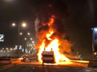 incendiu autobuz steaua rosie belgrad